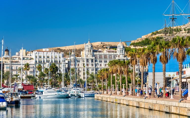 Promenade,In,The,Marina,Of,Alicante,-,Spain