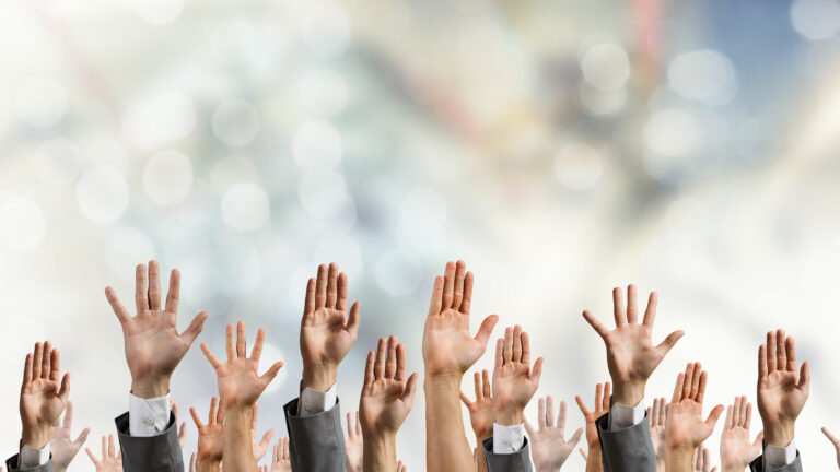 Hands,Rised,Up