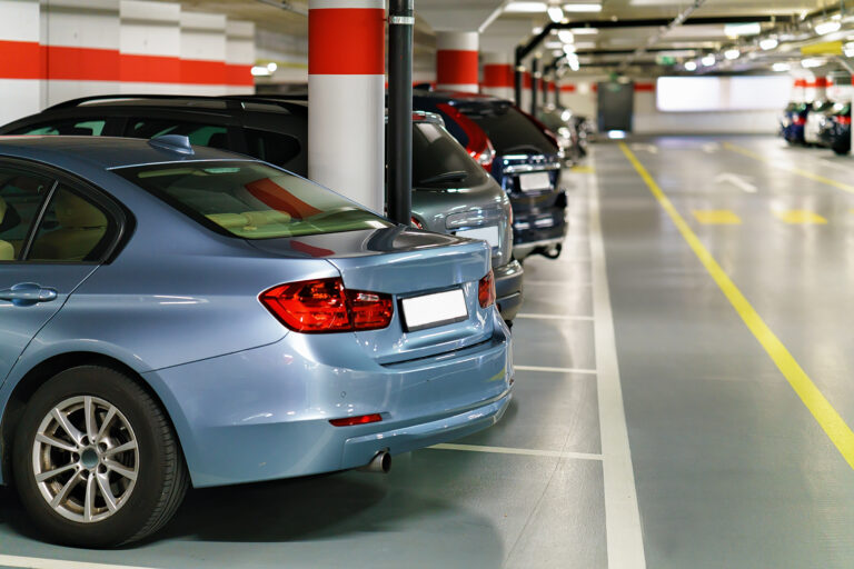 Underground,Parking,Garage,With,Cars,At,Zermatt,Train,Station