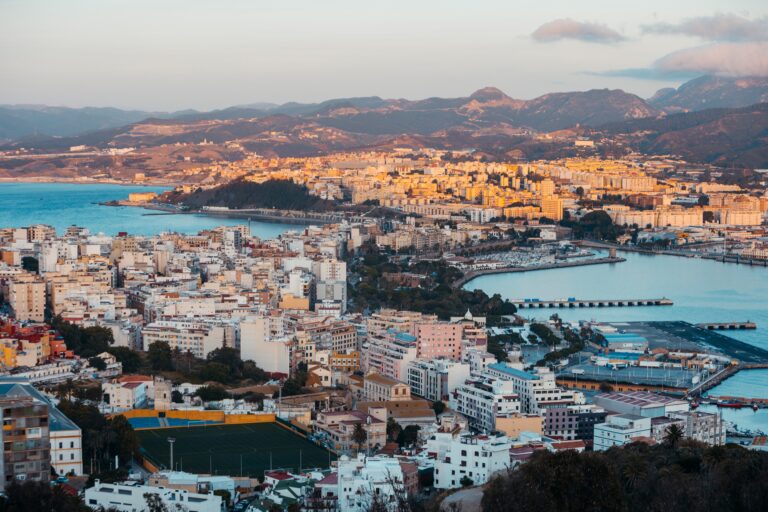View,Of,The,City,Of,Ceuta,And,Its,Two,Bays