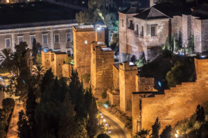 Kveldsbelysning for Alcazaba